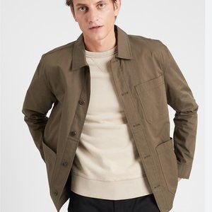 NWT Banana Republic Men's Olive Water-Resistant Chore Coat